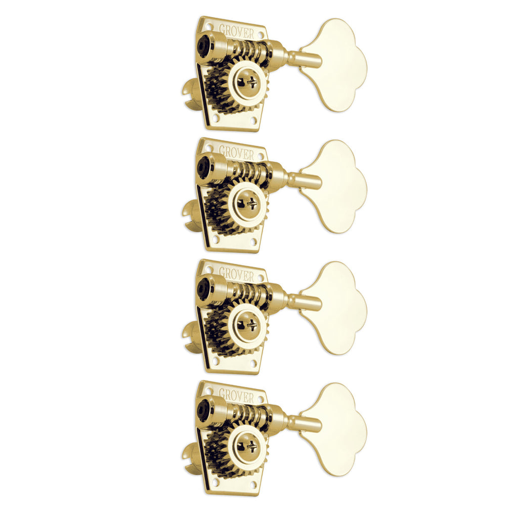 Grover Vintage Bass Machineheads ~ 4-in-line ~ Gold