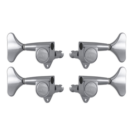 Grover Mini Bass Machineheads ~ 2+2 ~ Chrome
