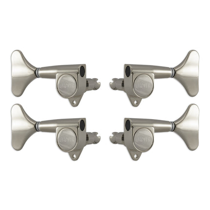 Grover Mini Bass Machineheads ~ 2+2 ~ Nickel