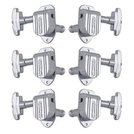 Grover Imperial Machineheads ~ 3+3 ~ Chrome