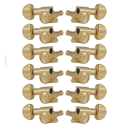 Grover Mini Rotomatics Machineheads 12 String ~ 6+6 ~ Gold