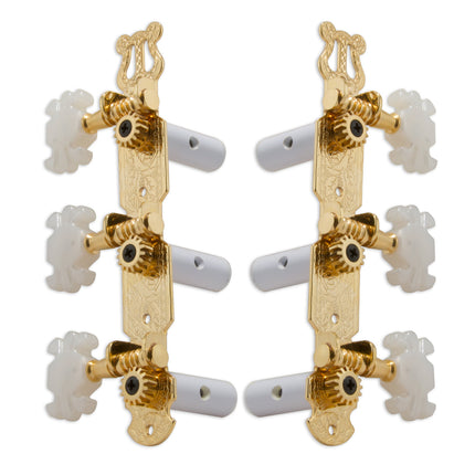 Grover Classic Guitar Machineheads ~ 3+3 ~ Gold