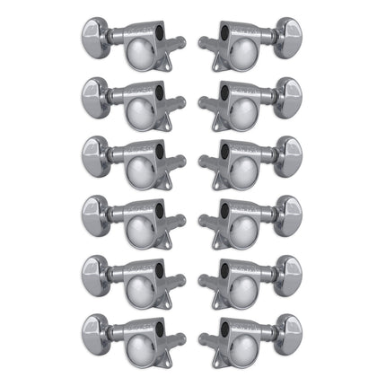 Grover Mid-Size Rotomatics Machineheads ~ 6 in-line ~ 12-String ~ Chrome