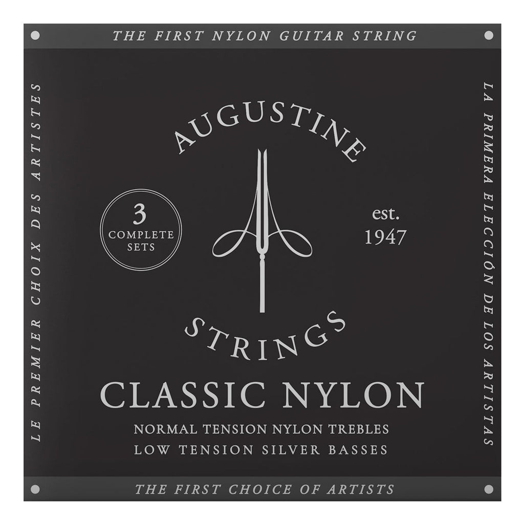 Augustine ABK Classic Black String Set ~ Pack of 3