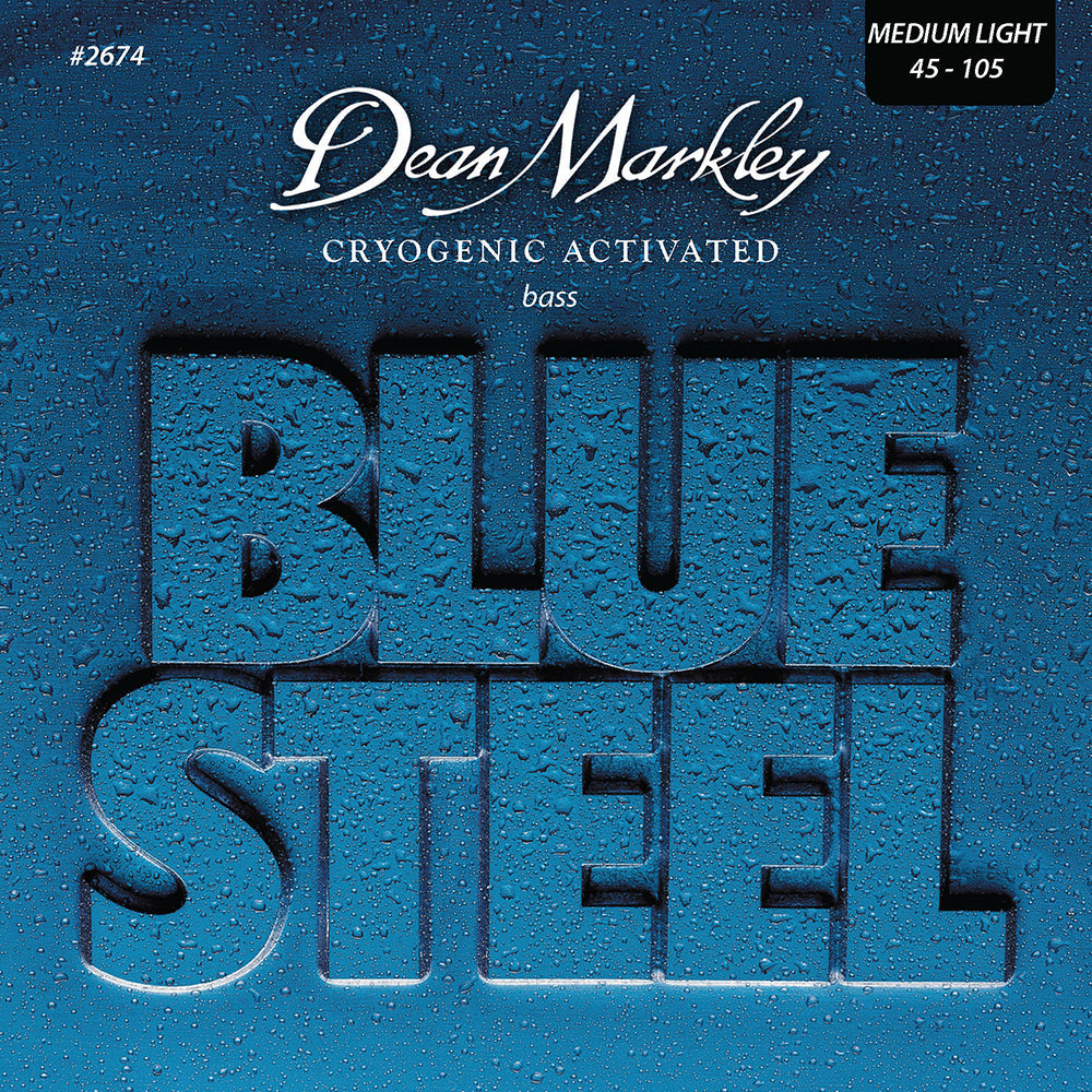 Dean Markley Blue Steel Bass Guitar Strings Medium Light 4 String 45-105