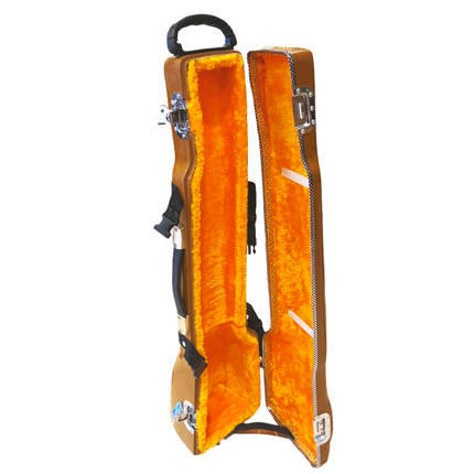 JAS  Brown 3/4 Junior Dilruba Fiberglass Hard Case