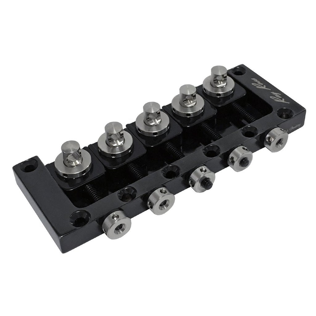 Ray Ross Saddle-Less Bass Bridge ~ 5 String / 17mm Black