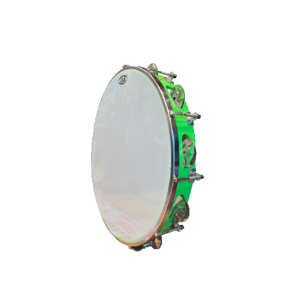 JAS Green colour Plastic Tambourine