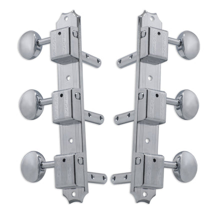 Grover Vintage Machineheads ~ 3+3 ~ Horizontal ~ Chrome