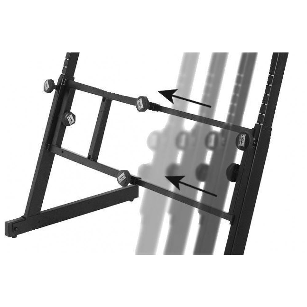 On-Stage Pro Heavy-Duty Folding-Z Keyboard Stand w/2nd Tier