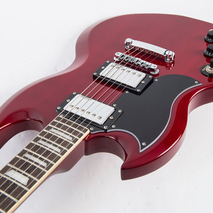 Vintage VS6 ReIssued Electric Guitar ~ Left Hand Cherry Red