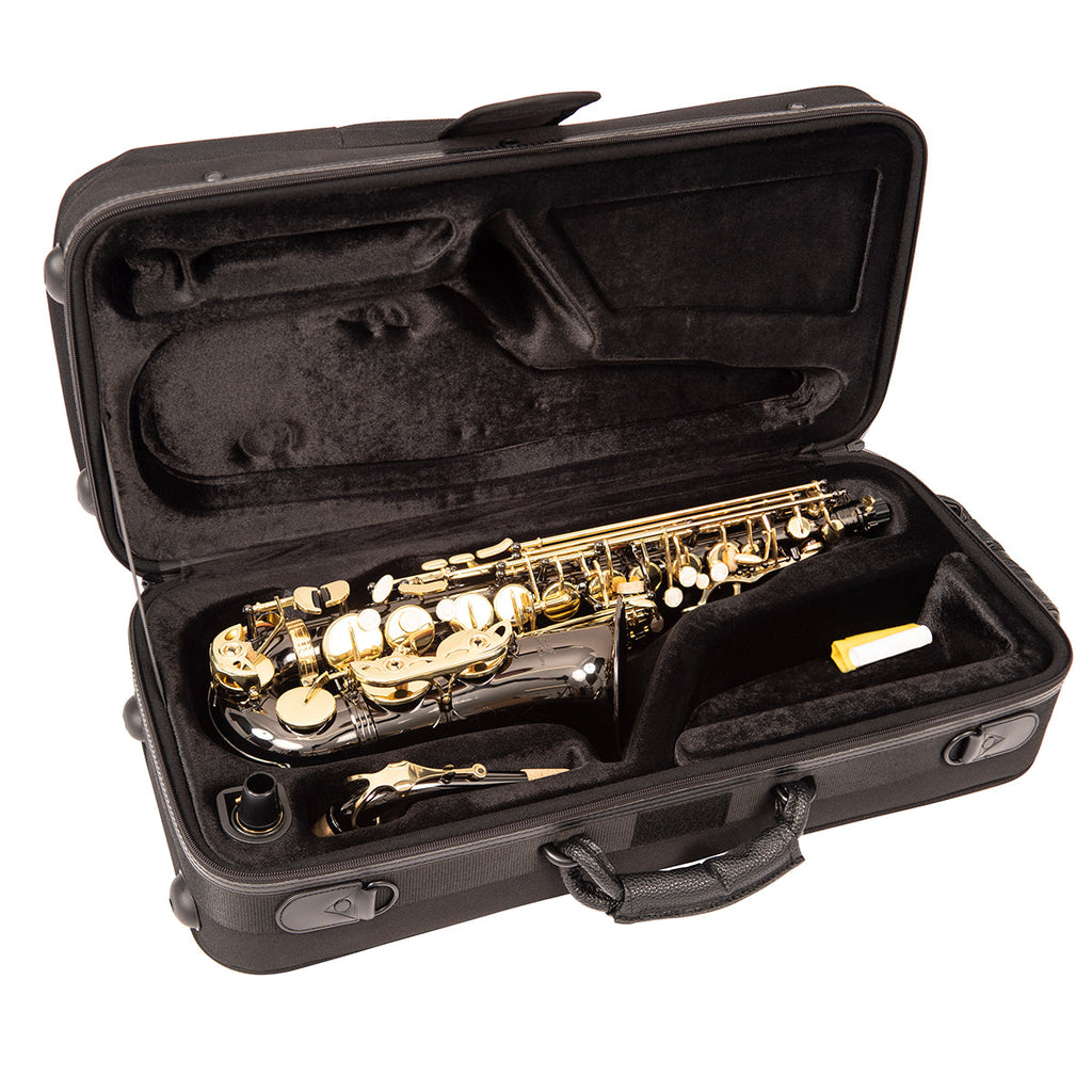 Odyssey Premiere 'Eb' Alto Saxophone Outfit ~ Black/Gold