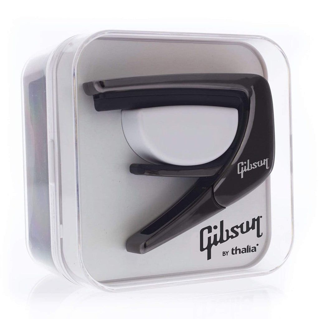 Gibson® by Thalia Black Chrome Capo ~ Hummingbird Inlay