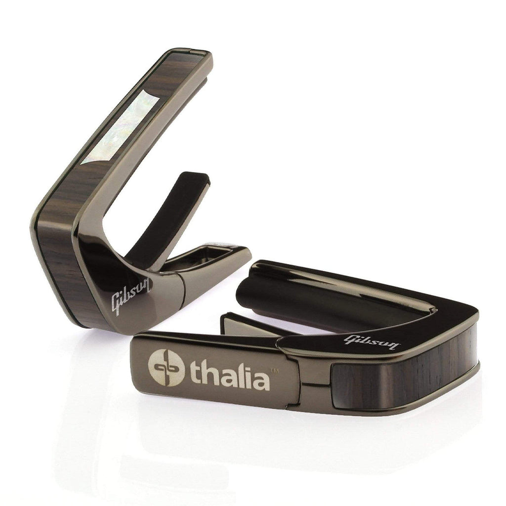 Gibson® by Thalia Black Chrome Capo ~ Trapezoid Inlay