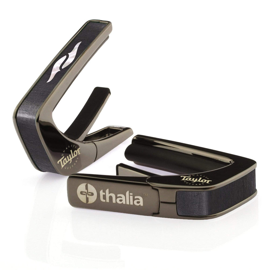 Taylor® by Thalia Black Chrome Capo ~ 800 Series Element Fingerboard Marker Inlay