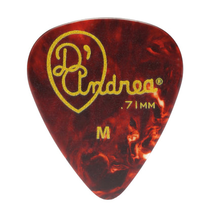 D'Andrea 351 Shell Celluloid Pick Pack ~ Medium ~ 12 picks