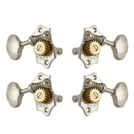 Grover U99 Series Sta-Tite Ukulele Pegs (Set of 4) ~ Nickel