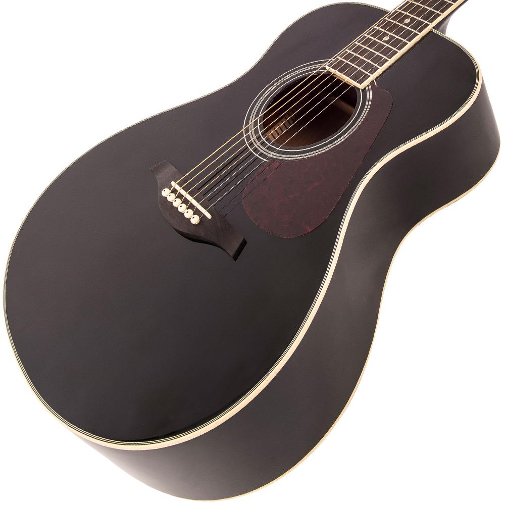 Vintage V300 Acoustic Folk Guitar Outfit ~ Black