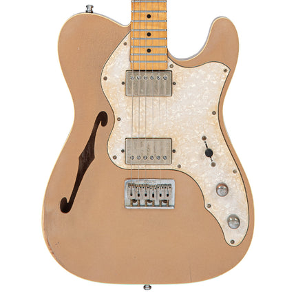Vintage V72 ProShop Unique Electric Guitar ~ Aged Beige Metallic