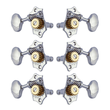 Grover STA-TITE Machineheads ~ 3+3 ~ Vertical ~ Chrome