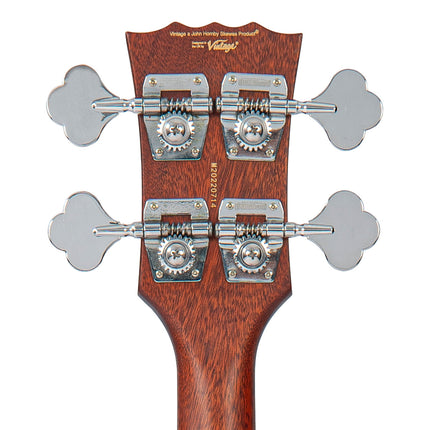 Vintage REVO Series 'Callan' Bass Guitar ~ Mahogany