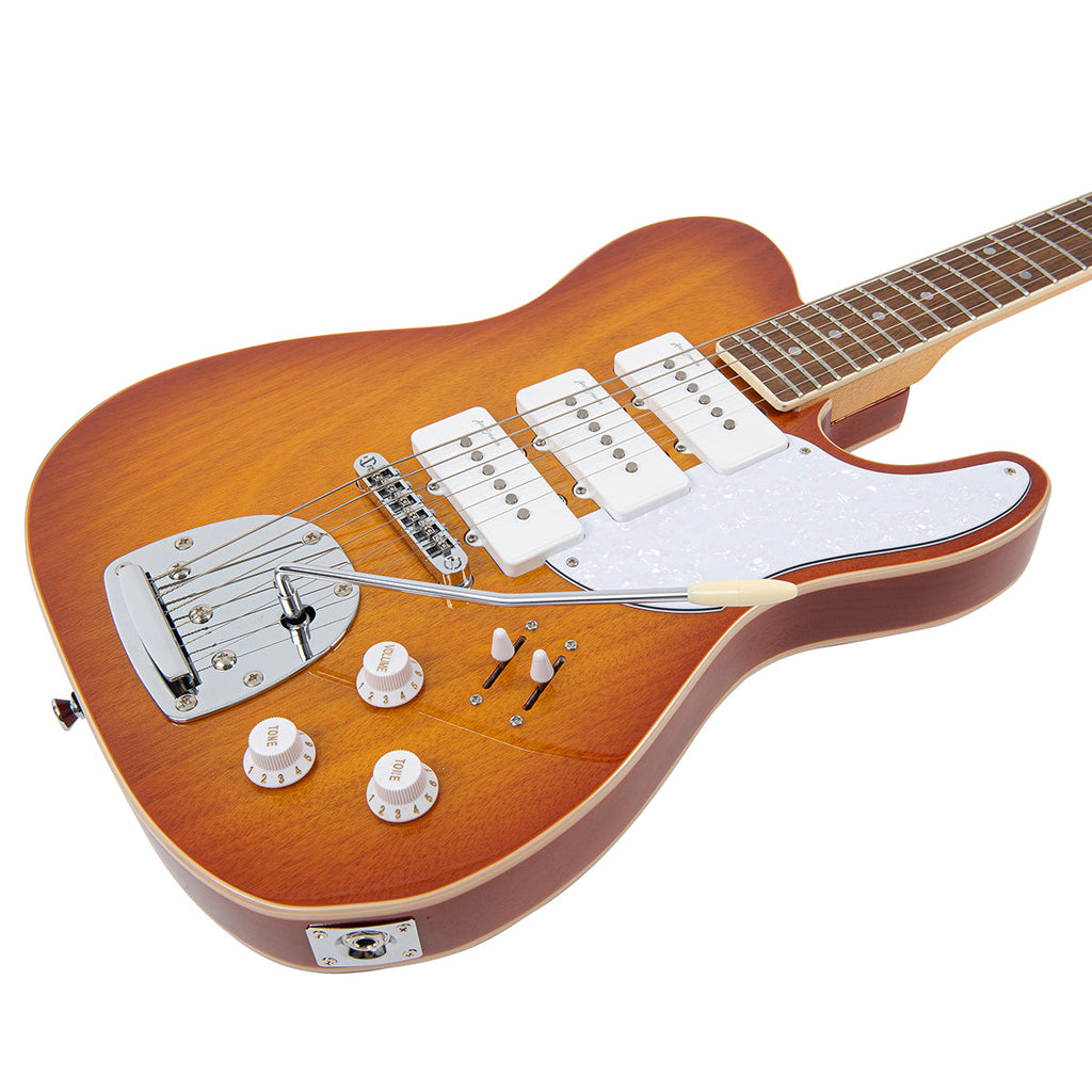 Honeyburst Vintage REVO Series Trio Electric Guitar