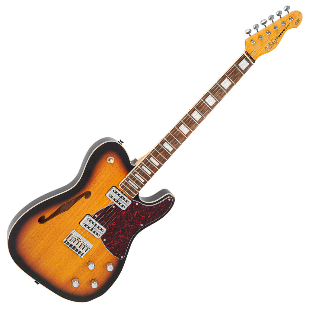 Two-Tone Sunburst Vintage REVO Series 'Midline' Electric Guitar