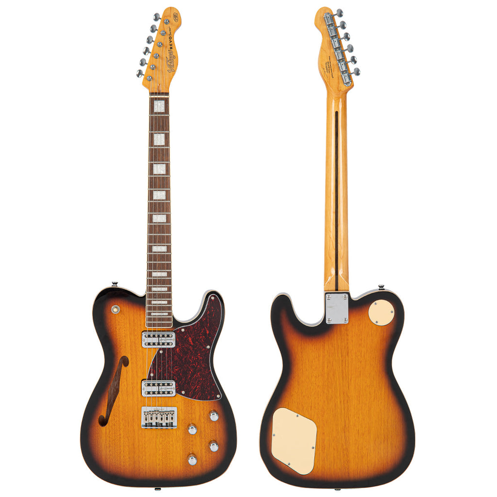 Two-Tone Sunburst Vintage REVO Series 'Midline' Electric Guitar