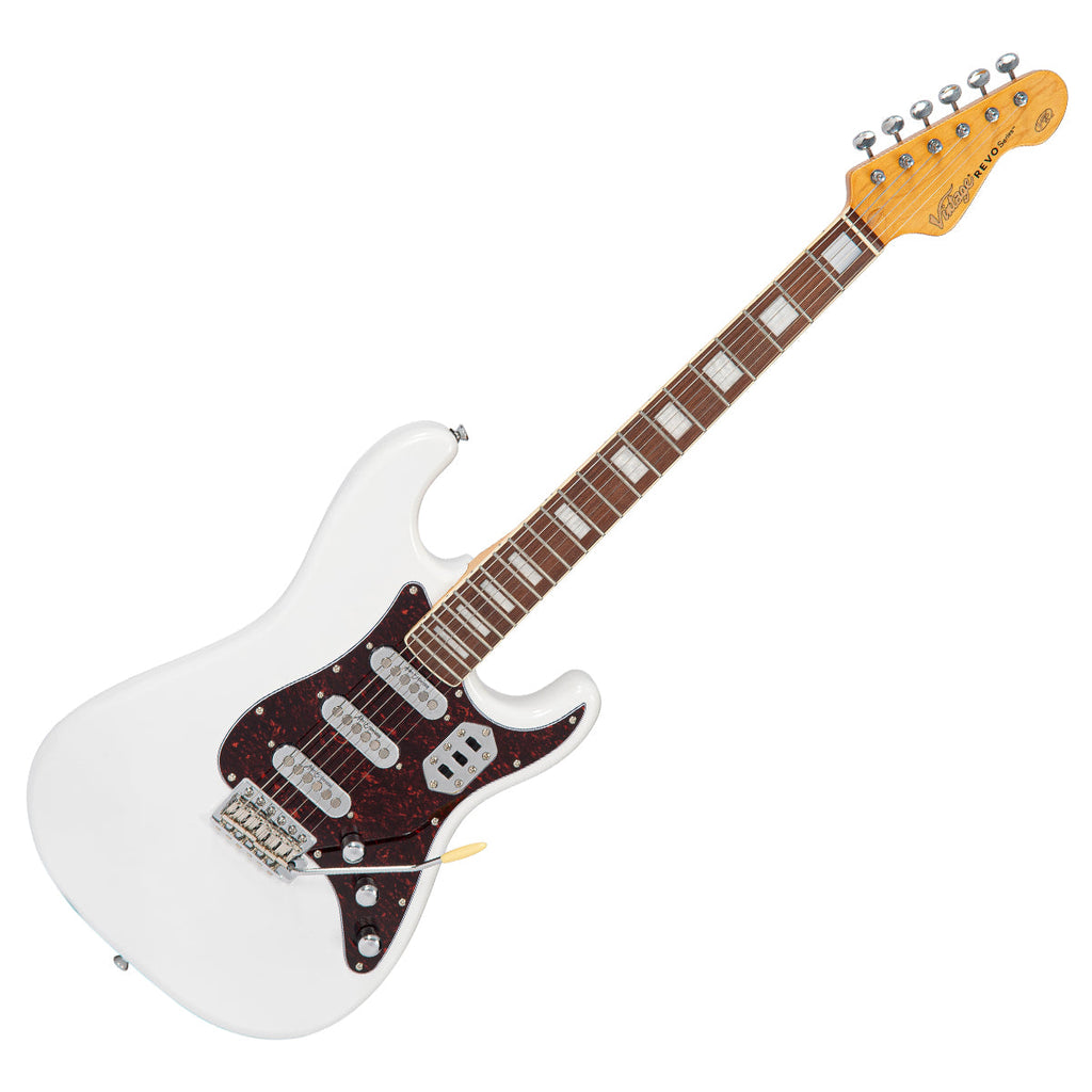 Arctic White Vintage REVO Series 'Deluxe' Guitar