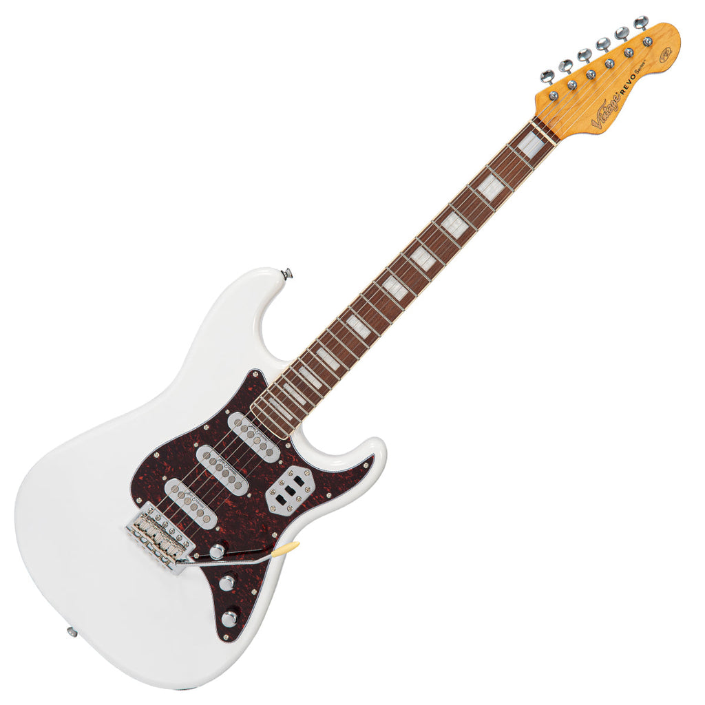 Arctic White Vintage REVO Series 'Deluxe' Guitar