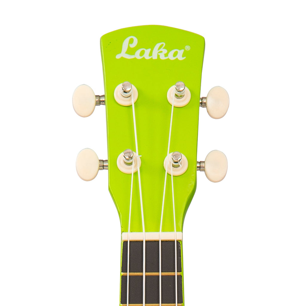 Laka Rainbow Series Soprano Ukulele & Carry Bag ~ Green