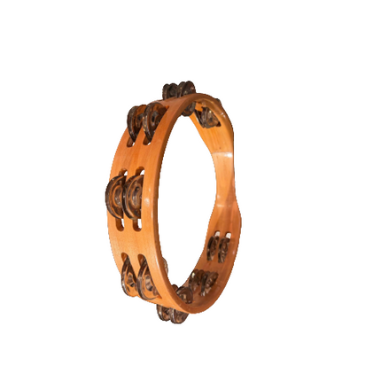 JAS Tambourine Wooden 10